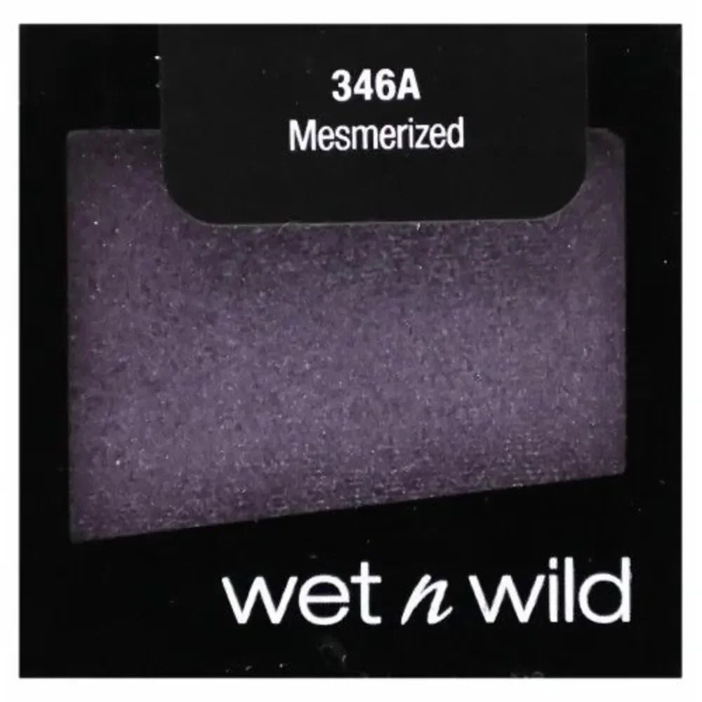 Wet n Wild Color Icon Eyeshadow Single 346A MESMERIZED, dark purple shade x2